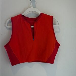 Nike Women's orange with Red trim Tank bra Top XXL